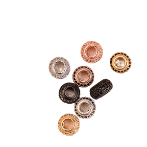 ทองเหลือง CZ Pave ไมโคร spacer ลูกปัดแบนชุบเซอร์โคเนียลูกบอลเสน่ห์สร้อยข้อมือเครื่องประดับทำ HA0020 <span class=keywords><strong>Xinyi</strong></span> - Product Image 4