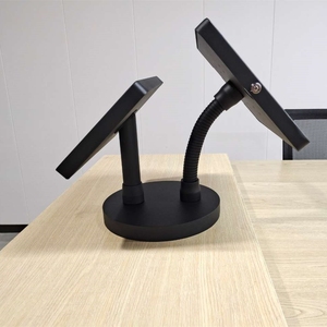 Nhà hàng máy tính để bàn kép thanh toán truy cập đứng cho máy tính bảng <span class=keywords><strong>POS</strong></span> Máy tính để bàn chống trộm VESA <span class=keywords><strong>Tablet</strong></span> Đứng chủ <span class=keywords><strong>POS</strong></span> đứng - Product Image 2
