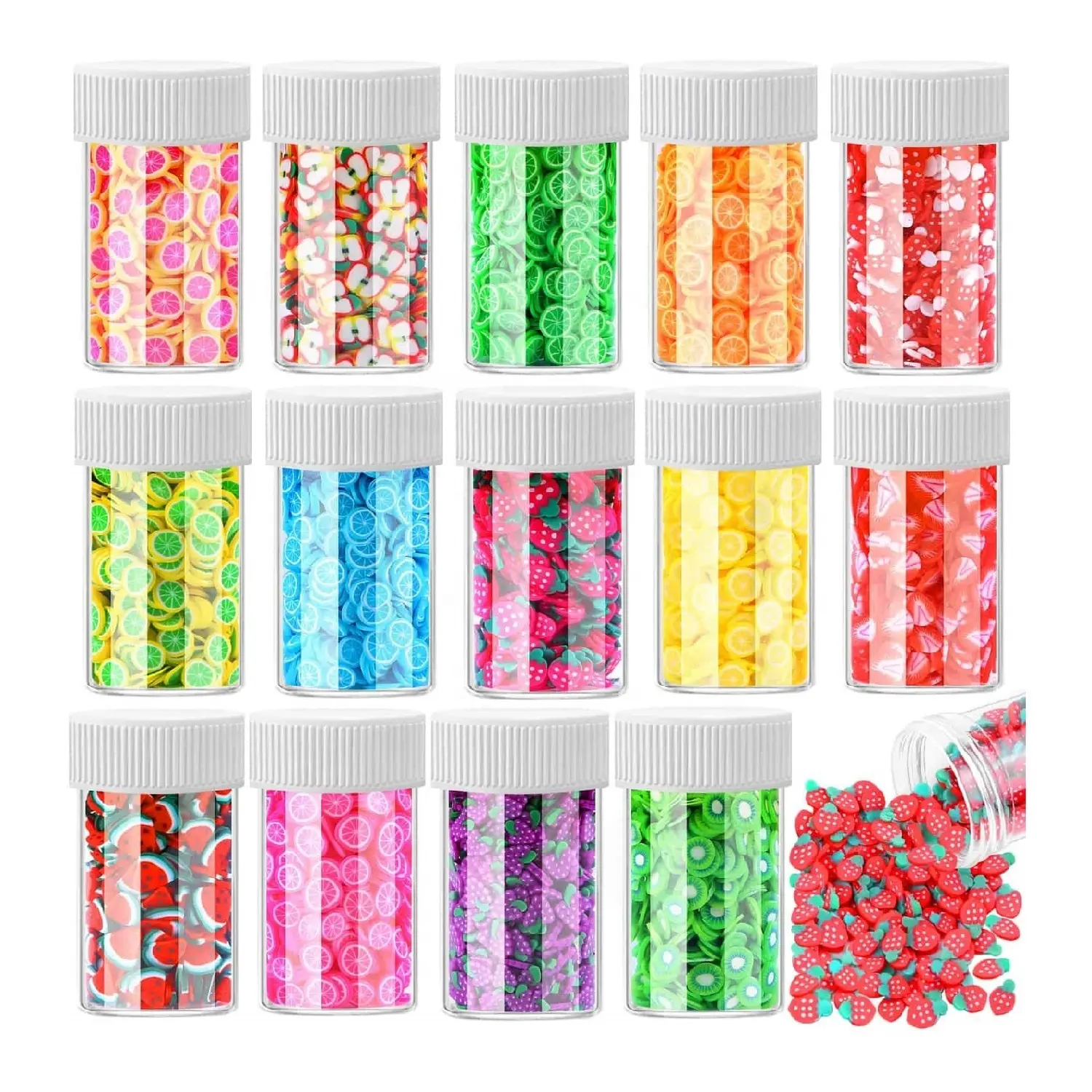 12000 pz frutta Nail Art fette Fimos fette per fai da te melma 3D fette di polimero fascini in resina per lucidalabbra Nail Art cellulare Decor