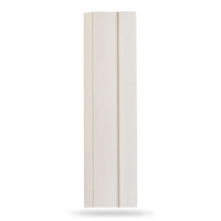 Plinthe en MDF blanc apprêté à profil étagé de style colonial pour moulures murales et de sol intérieures