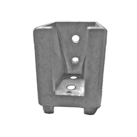 Connecteur de profil fixe en alliage d'aluminium trapézoïdal à angle droit de 90 degrés pour accessoires modernes de bureau, cuisine, salle à manger et salle de bain