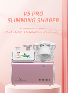 Appareil de beauté professionnel V5 Pro pour la perte de poids, le drainage lymphatique, le raffermissement de la peau, l'amincissement et le lifting du visage, utilisation à domicile - Product Image 2