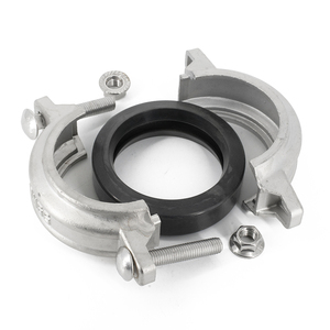 Pinza de ajuste de tubería de acero inoxidable, reparación de manguera eak de hierro fundido, tubería cuadrada rígida de azulejo, accesorios de abrazadera triples - Product Image 6