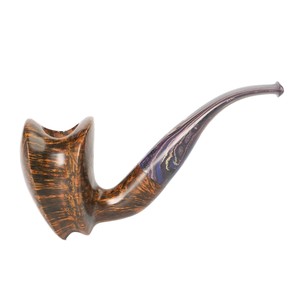 Briarwood Tobacco Pipe Bent Type 3mm Filter Solid Wood Smoking Pipe For Men Retro Style Personal Gift - Product Image 3