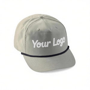 Casquette de baseball personnalisée avec logo, 6 panneaux, en coton, réglable, snapback, unisexe, décontractée, avec impression frontale et design de lettres blanches - Product Image 2