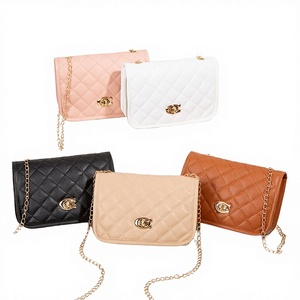 กระเป๋าสะพายไหล่ทรงสี่เหลี่ยมเล็ก หนัง PU สไตล์ Preppy สำหรับผู้หญิง ปิดด้วยซิปและตัวล็อค กันน้ำ พกพาสะดวก ใช้ได้ทุกฤดูร้อน ฤดูใบไม้ร่วง ฤดูหนาว - Product Image 3