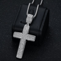 Perhiasan Hip Hop Berkualitas Tinggi Lapisan Emas 18k PVD Baja Anti Karat Kalung CZ untuk Pria Liontin Personalisasi Hadiah Pesta Grosir