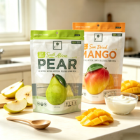 Sacs refermables étanches et sécurisés pour le stockage des fruits et légumes secs, pochettes tridimensionnelles en PE, emballage plastique