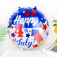 Ballon en feuille décoratif Drapeau USA Dollar Jour de l'Indépendance Américaine 4 juillet