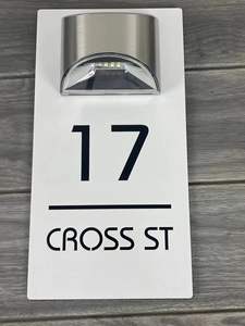 Wholesale Personalized Solar House <b>Sign</b> Led Modern <b>Door</b> Number Plaque Laser Cutting Contemporary Plate - Product Image 6