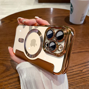 Coque de téléphone exquise de luxe fixation magnétique pour <span class=keywords><strong>iPhone</strong></span> 17/16 Promax Clamshell housse de protection à couverture complète - Product Image 1