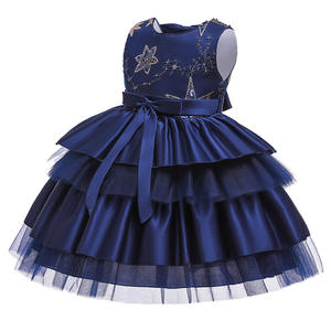 Vestido de Tul sin Mangas para Bebés, Estilo Floral con Encaje, para Fiestas de Primer Cumpleaños, Verano - Product Image 2