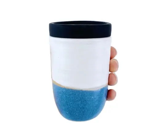 Tutup gelas takeaway keramik, penutup botol air baja
