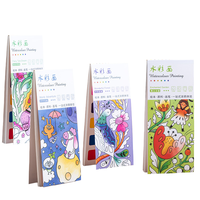 BECOL Neuerscheinung kreativer DIY-Kindergarten-Graffiti-Malerebuch tragbares Aquarellmalerebuch mit Pigmenten für Kinder