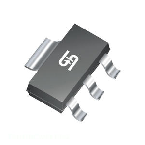 Composants électroniques TO 261 4, TO 261AA, circuit intégré IC REG LINEAIRE 3.3V 1A SOT223 TS1117BCW33 RPG Gestion de l'alimentation (PMIC) - Product Image 1