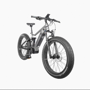 จักรยานเสือภูเขาไฟฟ้าล้อโตแบบใหม่ พร้อมระบบกันสะเทือนเต็มรูปแบบ กำลังไฟ 750W/1000W โครงอะลูมิเนียม แบตเตอรี่ลิเธียม 12 สปีด ได้รับสิทธิบัตรแม่พิมพ์ส่วนตัว - Product Image 5