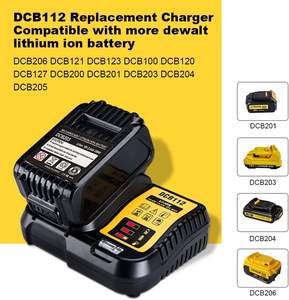 <span class=keywords><strong>Chargeur</strong></span> rapide Li-Ion 3A modèle <span class=keywords><strong>DCB112</strong></span>, entrée 260V, compatible avec les batteries 10.8V, 14.4V, 18V - Product Image 5