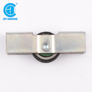 KEYI donanım W-05 toptan satış demir sürgülü cam makaralı tekerlek rulman u-şekilli oluk plastik tekerlek - Product Image 5