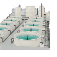 Recirculerend Aquacultuursysteem (Ras)-Apparatuur Voor Garnalen En Visteelt Binnenshuis