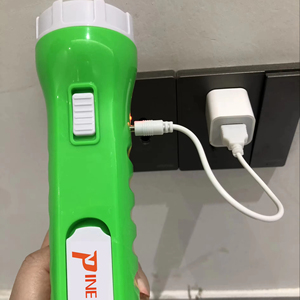 USB sạc cổng 18650 có thể sạc lại Li Ion pin LED nhựa đèn pin năng lượng mặt trời Torch có thể sạc lại với đọc ánh sáng - Product Image 5