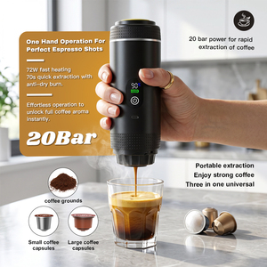 Cafetera Espresso Portátil Eléctrica de 20 Bares, Diseño Innovador, Tamaño de Bolsillo, Función de Calentamiento, Fabricante OEM para Venta al Por Mayor - Product Image 5