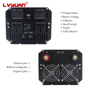 Convertisseur d'énergie solaire <span class=keywords><strong>LVYUAN</strong></span> 3000W/6000W 12V DC - 220V AC, fonction pompe, perceuse, onduleur à onde sinusoïdale pure - Product Image 4