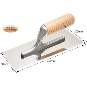 เกรียงสเตนเลสขัดเงาเวเนเชียน3ชิ้นเครื่องมือทาสีฉาบปูนตกแต่งมือพร้อมด้ามไม้และใบมีด - Product Image 1