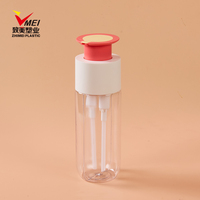 Bouteille en plastique PET à double compartiment écologique de 500 ml avec bouchon à vis pour l'emballage de produits de soin de la peau, shampooing, coloration capillaire, impression sérigraphique
