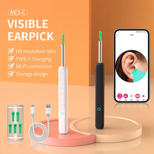 NE3-C Pro Dispositivo per la Pulizia delle Orecchie, Elettrodomestico per la Cura Personale, Visibile e con Ricarica Type-C, Connessione Wi-Fi e Base - Product Image 2