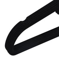 Raytop – cintres en velours floqués noirs antidérapants, vente en gros, gain de place