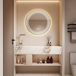 Ensemble de meuble-lavabo de salle de bain moderne européen avec <span class=keywords><strong>miroir</strong></span>, couleur noire moderne, meuble-lavabo mural avec <span class=keywords><strong>miroir</strong></span> - Product Image 1