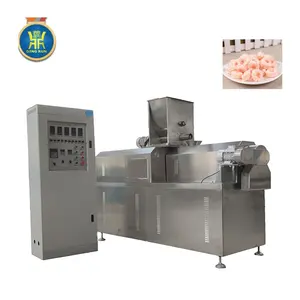 Mais Puff Rijst Snacks Twin Schroef Extruder Productielijn Leverancier Bladerdeeg Snack Voedsel Maken Extrusie Machine