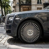 Jantes forgées à rayons usinés noir brillant personnalisées 17-24 pouces 5x112 5x114.3 5x120 pour Mercedes Classe S Maybach Audi A8