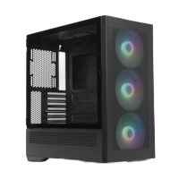Boîtier PC Gaming en Métal Plein, Grille Magnétique, ARGB, Protection Antichoc en Caoutchouc, Cage HDD/SSD, Panneau Latéral en Verre Trempé