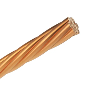 Conductor de cobre desnudo dibujado duro Conductor de cobre #7 2AWG - Product Image 2
