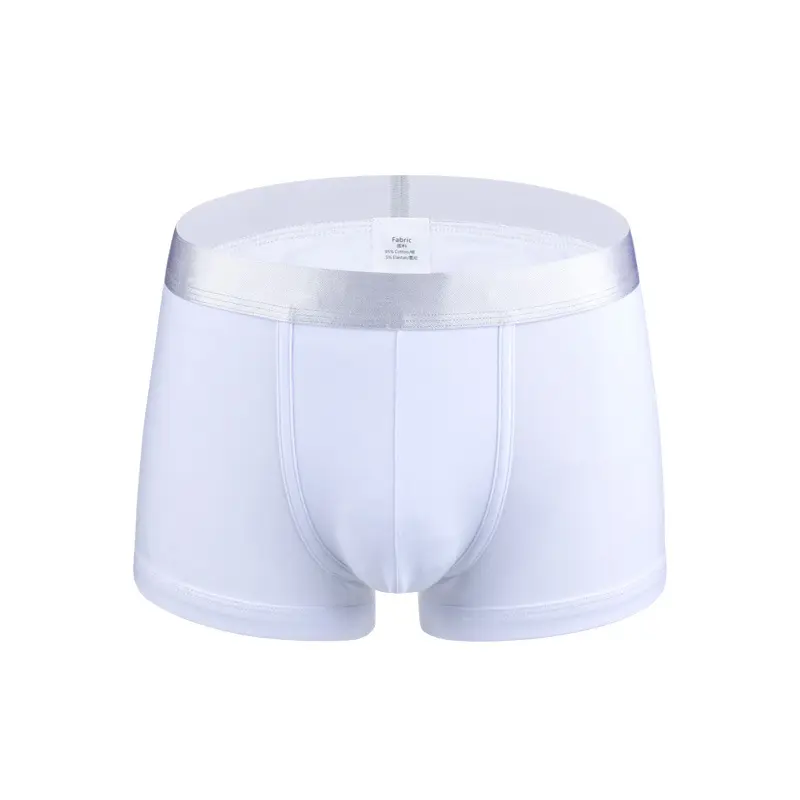 High Quality Pure Cotton Series Man's Boxer Underwear Low-rise Design Sexy White Breathable Men's Boxer