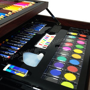 Школьная детская коробка акварельный карандаш 145 шт. деревянная коробка набор художественных принадлежностей для рисования для детей - Product Image 4