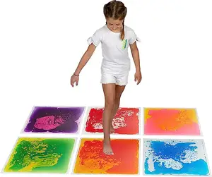 Wholesale Of Children's Toys 2022 Liquid Sensory Floor Gel Jelly Floor Color Changing Under Stress Relief Toys Mats For Kids