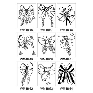Lindas y Divertidas Pegatinas de Tatuajes Temporales de Lazo Azul Oscuro para Brazo y Muslo para Niñas, de Larga Duración, Semipermanentes, de Papel de Transferencia de Agua y Jugo - Product Image 3
