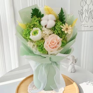 Bouquet de roses réelles préservées faites à la main, cadeau de <span class=keywords><strong>fleurs</strong></span> éternelles pour la Saint-Valentin, mariage, fiançailles, décoration de fête à domicile - Product Image 3