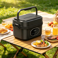 Nouvelle boîte à lunch rechargeable, conteneur chauffant portable pour aliments, boîte chauffante pour aliments avec charge USB, pour le travail en extérieur, le camping, les voyages