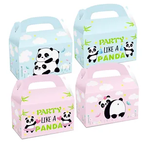 DD050 핑크 팬더 사탕 치료 상자 파티 호의 골판지 종이 선물 상자 생일 파티 용품 휴대용 케이크 상자
