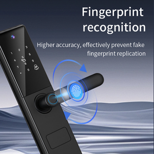 VIMA Wholesale Price <b>Camera</b> Lock Tuya <b>Wifi</b> Biometric Fingerprint Password Card Key <b>Smart</b> Door Lock With HD Video - Product Image 3