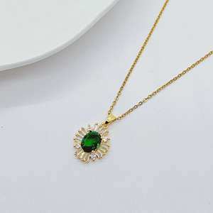 สร้อยคอเครื่องประดับแฟชั่นชุบทอง18K เครื่องประดับสแตนเลสจี้หัวใจสร้อยคอเครื่องประดับแฟชั่นสำหรับผู้หญิง - Product Image 4