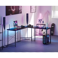 Bureau d'angle nordique grand format en L, convertible, réglable, avec chaise commerciale murale, pour usage domestique et professionnel, bureau d'étude et de jeu, pas cher
