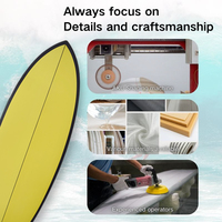 Planches de surf EPS et PU personnalisables de 5'6 avec teinte en résine, planches courtes de qualité supérieure pour la marque