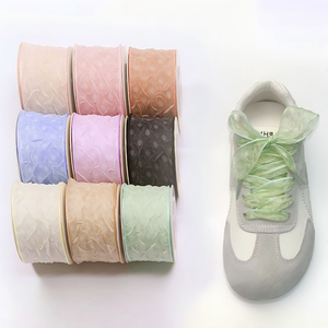 <span class=keywords><strong>Lacci</strong></span> <span class=keywords><strong>per</strong></span> <span class=keywords><strong>Scarpe</strong></span> Larghi 2,5 cm, Stile Fresco con Fiocchi di Neve in Organza, <span class=keywords><strong>Eleganti</strong></span> <span class=keywords><strong>Lacci</strong></span> in Raso <span class=keywords><strong>per</strong></span> Signora, Nuovi <span class=keywords><strong>Lacci</strong></span> Personalizzati - Product Image 1