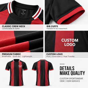 เสื้อผ้ากีฬาแบบกำหนดเอง เสื้อฟุตบอลสำหรับทีม ระบายอากาศได้ดี แห้งเร็ว ผู้ผลิต OEM - Product Image 4