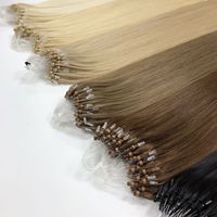 Extensiones de Cabello Humano Remy Vietnamita 100% de Doble Trama Micro Loop, Fácil Instalación, Venta al por Mayor, Alta Calidad de Fábrica, Empaque Personalizado
