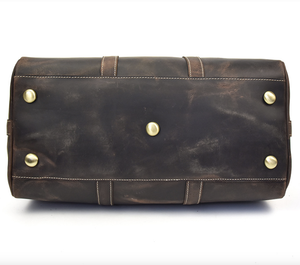 Andong Travel Duffel <b>Bag</b> Handbag for <b>Men</b> Genuine Cow <b>Leather</b> Retro Fashion Large Capacity Travel Outdoor Shoulder <b>Bags</b> - Product Image 6